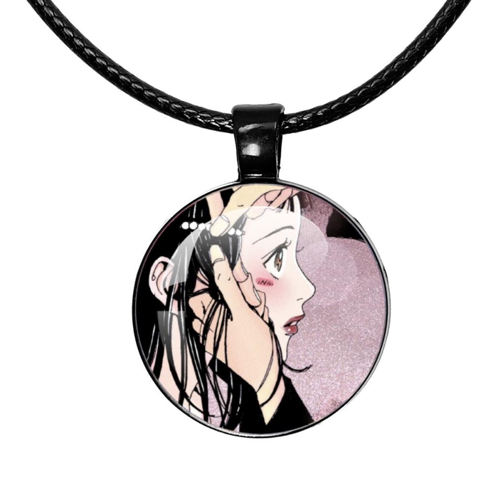 Ожерелье Paradise Kiss Аниме Юкари Хаясака Мивако Сакурада Черная веревочная цепочка Стеклянный кулон Ожерелье Шарм Украшения Подарок