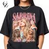 Винтажная футболка Sabrina Carpenter Short N Sweet Tour Модная Хип-хоп Хлопковая Оверсайз Футболка Мужская Женская Y2k Футболки Подарок для Фанатов