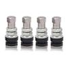 Convenient and Exquisite Metal Tubeless Valves Air Valves Straight Straight Set of 4 Heat Resistant Short Core