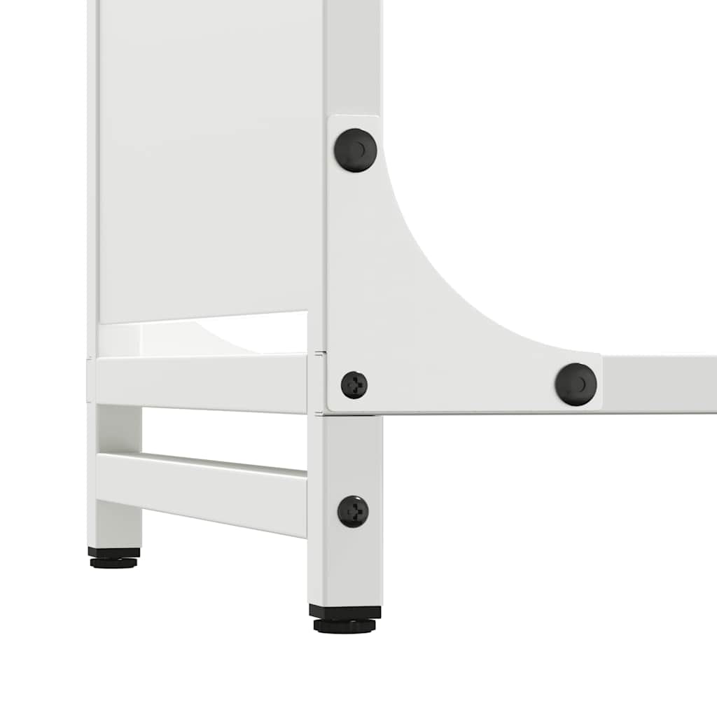 Firewood Rack White 44 x 28 x 65 cm Cold Rolled Steel