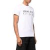 Versace Мужская футболка с коротким рукавом и принтом букв логотипа SS22 Белая 72GAHG01-CJ00G-S03