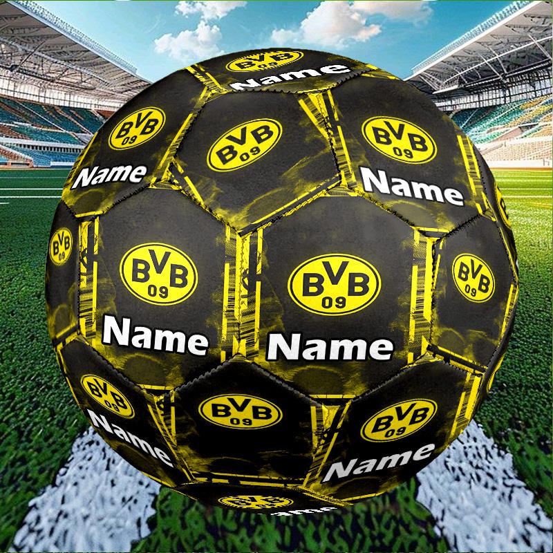 Custom Name Personalized Borussia Dortmund Print Size 5 Soccer Ball Training & Match Football, for Team, Kicking, Gift for Football