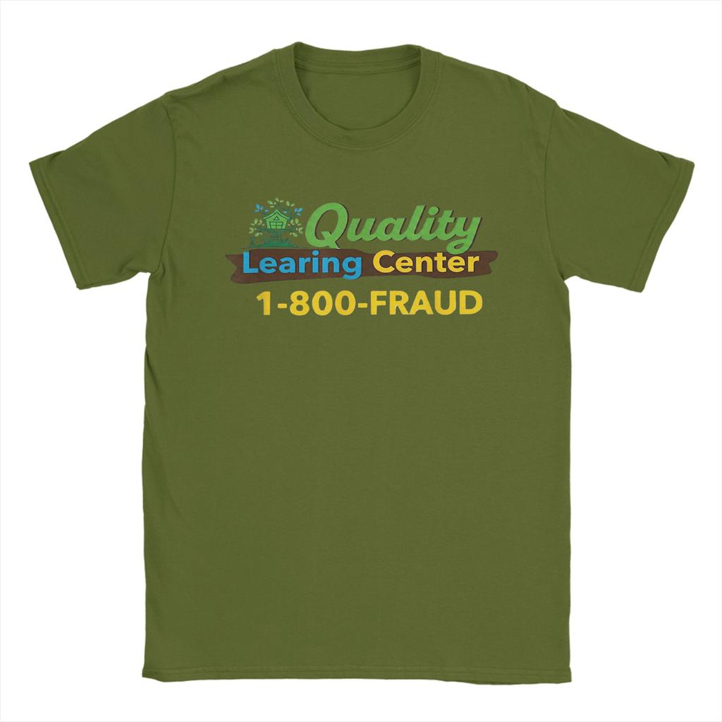 Novelty Quality Learing Center Fraud Nick Shirley TShirt Men Round Neck Cotton T Shirts Short Sleeve Tees Summer Clothing