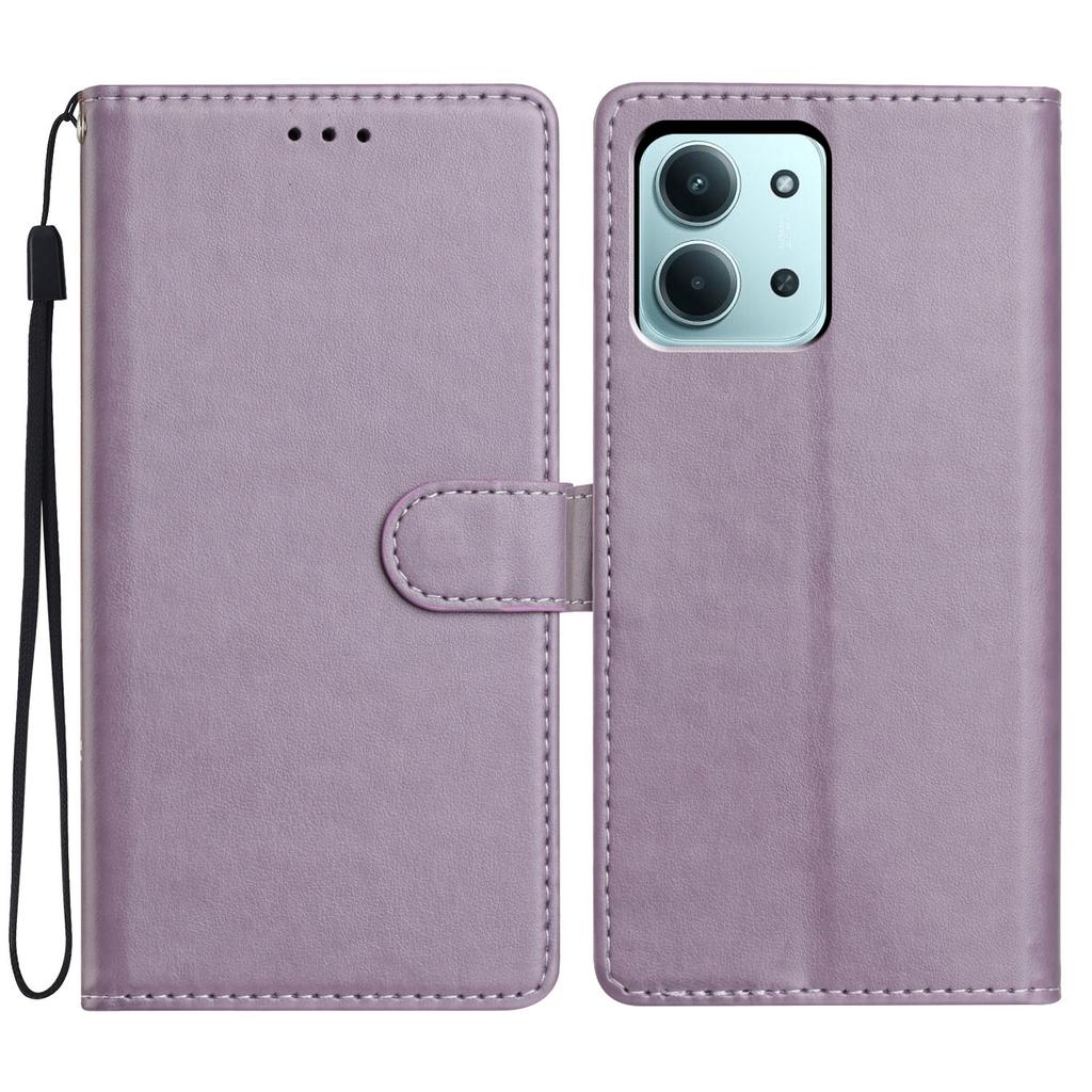 Для Xiaomi Redmi 15C 5G (США) (173мм)/15C 4G (США) (173мм) Кожаный чехол-кошелек-подставка для телефона с удобным ремешком