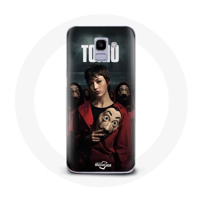 Coque pour Samsung Galaxy A8 2018 La Casa De Papel Tokyo Masque