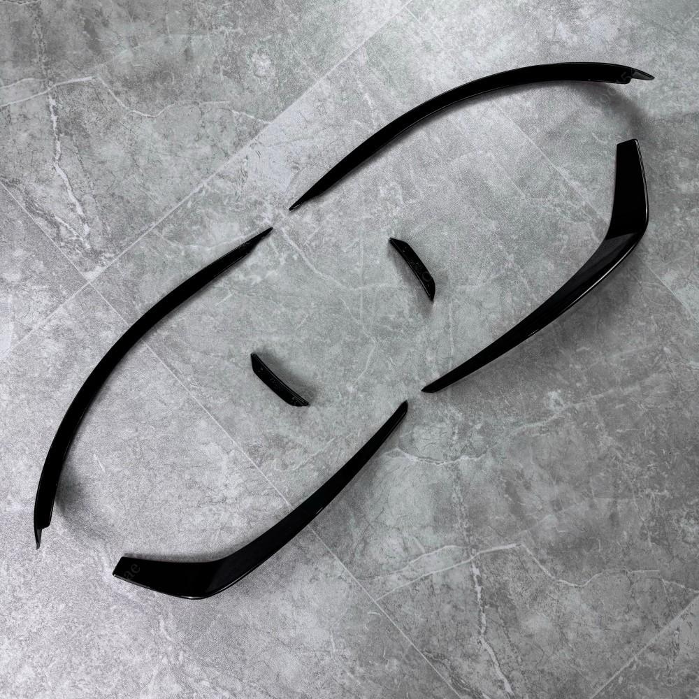Front Bumper Spoiler Blade Canards For Mercedes Benz CLA W117 C117 Pre-facelift CLA200 45AMG 2013-2015 Splitter Trim Accessories