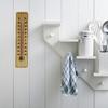 Thermomètre mural - Bois - 22 cm - Plage de -40°C à +50°C - Intérieur et extérieur - Décoratif
