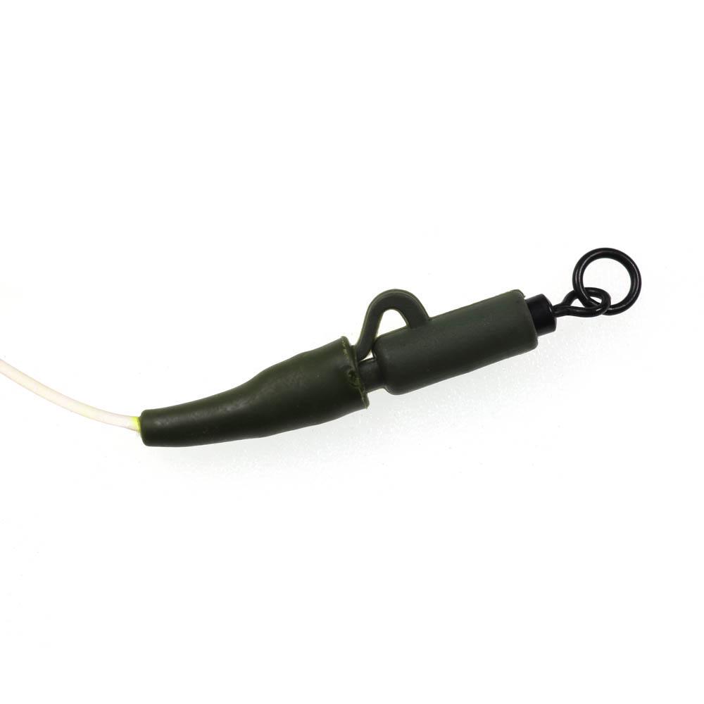 Bimoo 1PC 30LB 35LB 45LB Fluoro Carbon Fused Carp Link High Carbon Carp Main Line Braided Carp Leader Trace with Terminal Swivel