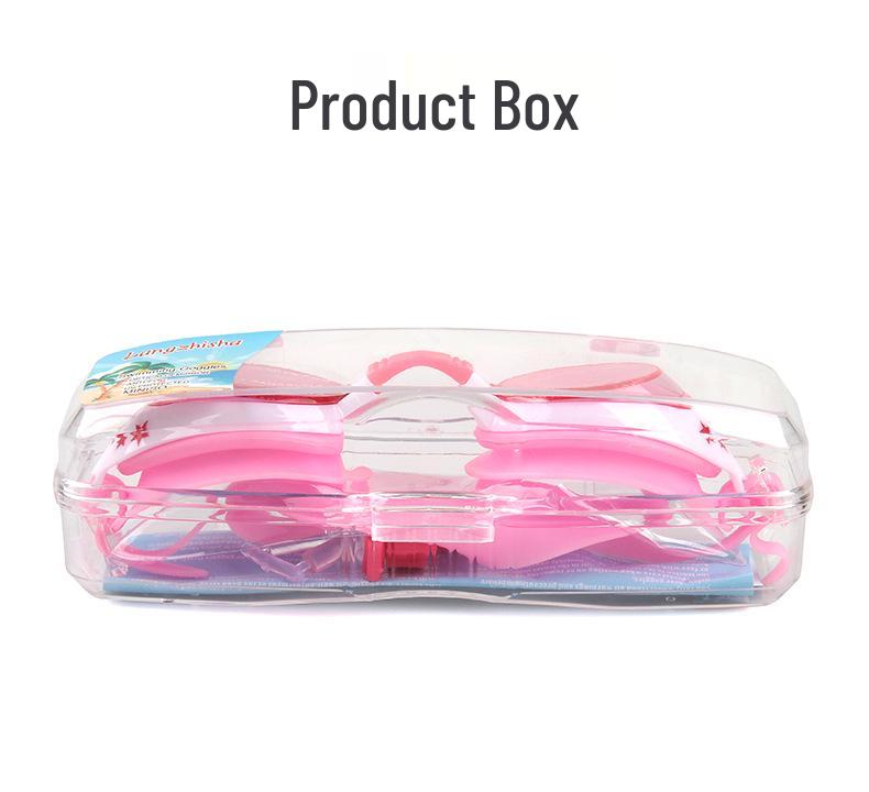 Детские очки для плавания с высокой четкостью и водонепроницаемостью, в коробке, для мальчиков и девочек