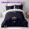 Аниме PacMan Мягкое и Удобное Пододеяльник, Детский Комплект Постельного Белья Подарок, Очень Большой Размер, Различные Размеры в Ассортименте