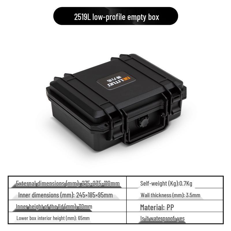Пластиковый водонепроницаемый ударопрочный защитный бокс для камеры и оборудования