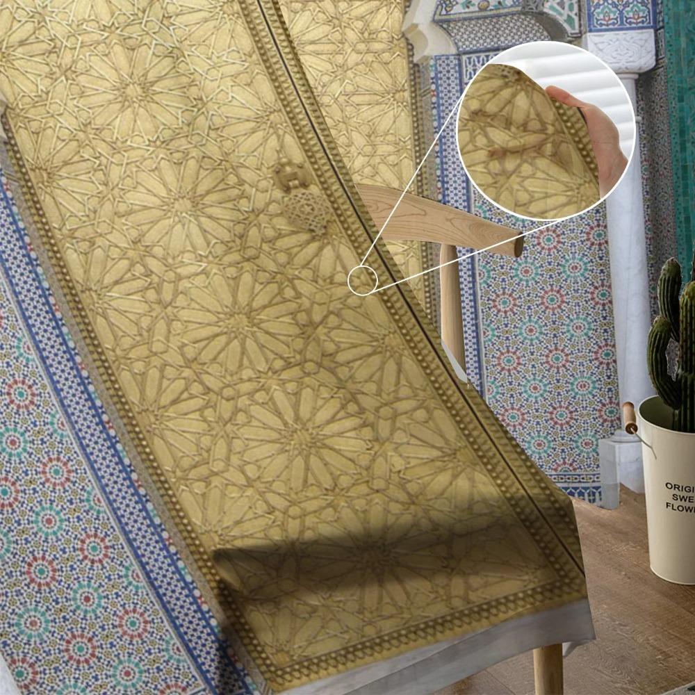 Марокканские шторы из тюля для гостиной, прозрачная вуаль с принтом, занавески для спальни, шторы, жалюзи, домашний декор