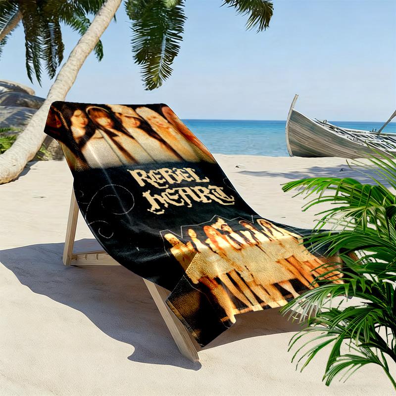 IVE poster Print Beach Towel, Large Soft Quick Dry Towel for Beach Camping Swimming