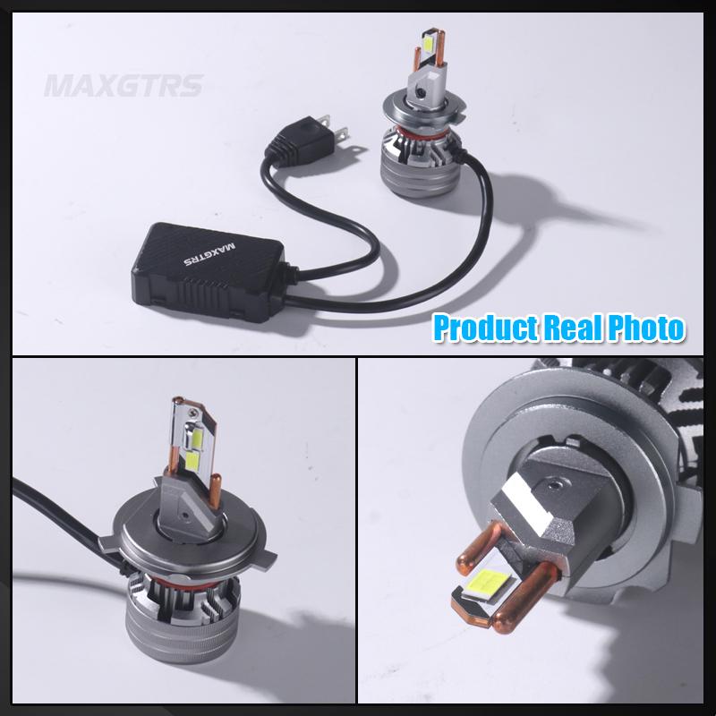 MAXGTRS 2x Фара для грузовика 12-60V H1 H7 H4 9003 HB2 Светодиодная H8 H11 HB3 9005 HB4 9006 9012 140 Вт 24000 лм Автомобильная фара Чип CSP