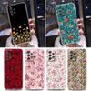 Прозрачный чехол с бабочкой и цветком для Samsung Galaxy A52 A51 A53 A72 A71 A73 A32 A31 A33 A41 A22 A11, мягкий чехол, винтажный чехол с листьями розы