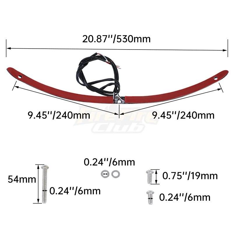 Motorcycle Chrome Windshield Trim Flasher Turn Signal LED Light For Harley Touring Electra Street Glide Classic 2014-UP