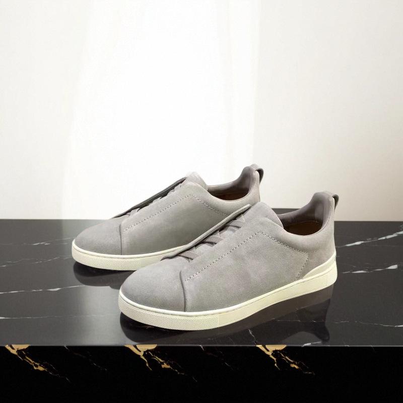 Мужские летние черные кожаные кроссовки Slip-On: Дышащие, легкие, повседневные, с круглым носком и плоской подошвой