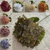 Hydrangea Artificial Silk Flower Lifelike Single Stem For Wedding Home Decor