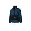 X Mr Doodle Graffiti Print Colorblock Half-Zip Stand Collar Jacket Men Jackets Blue 530648-01