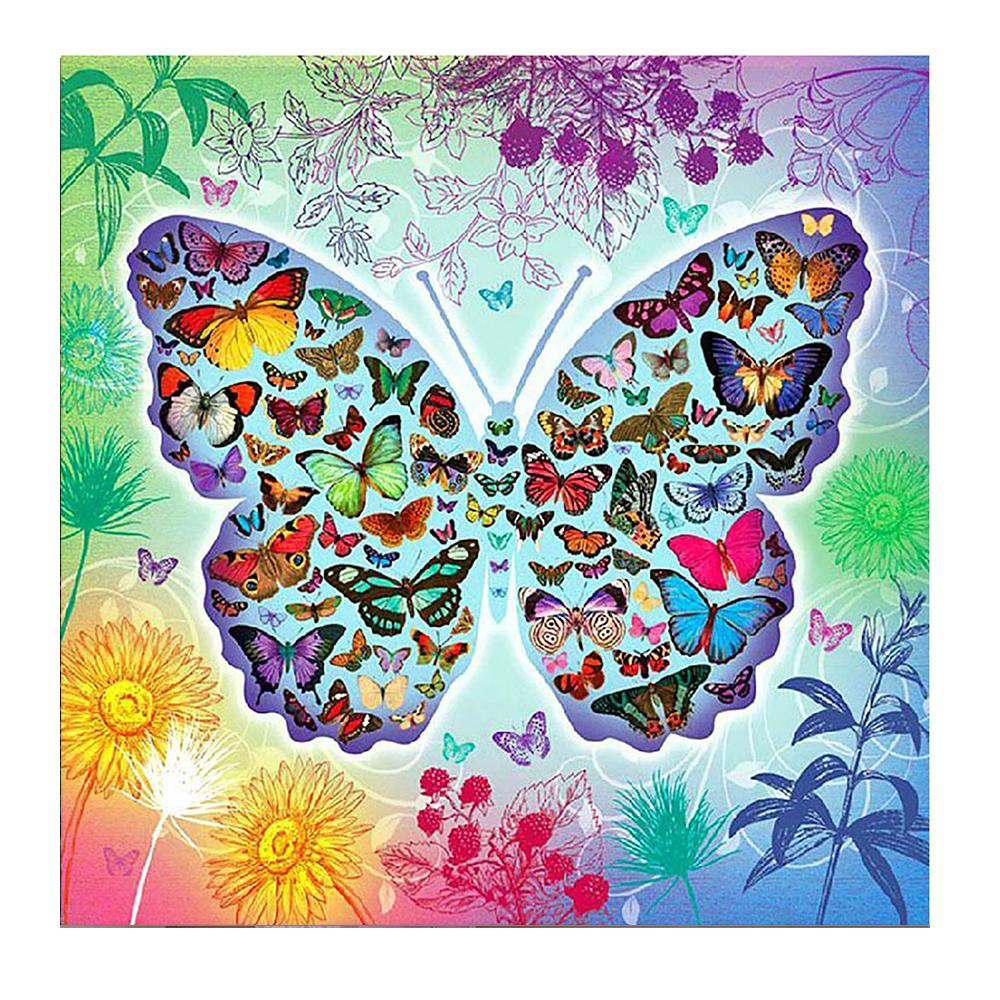 Настенная наклейка 5D алмазная живопись полный алмаз Флора и фауна круглая алмазная мозаика узор Diy ручная работа украшение дома живопись