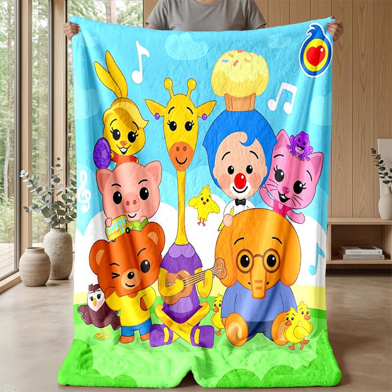 El Payaso Plim Plim Cozy Flannel Blanket, Comfortable Warm Throw Blanket for Bedroom Sofa Home Use