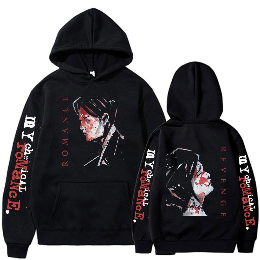 Punk Band My Chemical Romance Hoodies Three Cheers for Sweet Revenge Hooded Sweatshirts Men's Women Oversized Pullovers