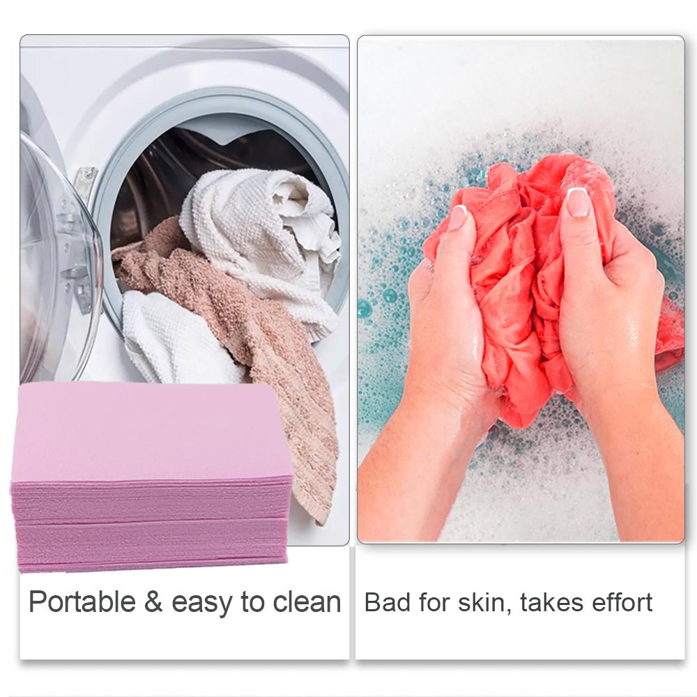 30Pcs Laundry Tablets Strong Decontamination Laundry Detergent Sheet Underwear Clothes Cleaning Detergent Laundry Bubble Paper