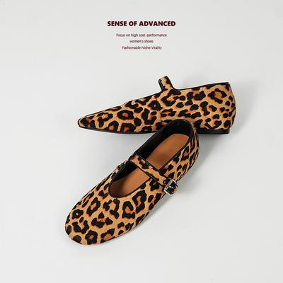 Мода 2025 Новые Весенние Женские Туфли-Лодочки из Конского Волоса Мэри Джейн Пряжки Комфортная Повседневная Обувь Женские Лоферы с Круглым Носком На Каждый День Круглый Носок На Плоской Подошве