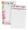 Inkdotpot Pack Of 2 Daily Planner List Undated Notepads, Memo Pad To-Do List Tear Off List Pad- Organizer- Scheduler- Organize Tasks (50 Sheets