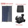 Комплект солнечного водяного насоса 50 Вт, комплект фонтанного насоса из поликристаллического кремния с солнечной панелью, используемый для солнечного фонтана, бассейна, гидропонного сада