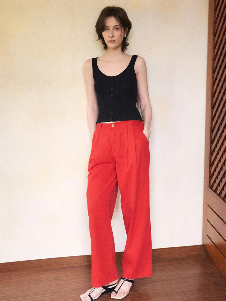 ANGELO BIANCO Ive Two-Tuck Pants_2Color