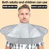 Накидка для стрижки волос - Накидка-зонт для стрижки волос Водонепроницаемый парикмахерский плащ Складная парикмахерская накидка-зонт Фартук.