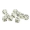 20PCS Dice Cubes Luminous Large Size Plastic with Black Points 6 Sided Dice for Bar Table Game