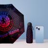 Rangers FC Manual Five Fold 8 Rib Umbrella Support Custom Text, Lightweight Travel Umbrella