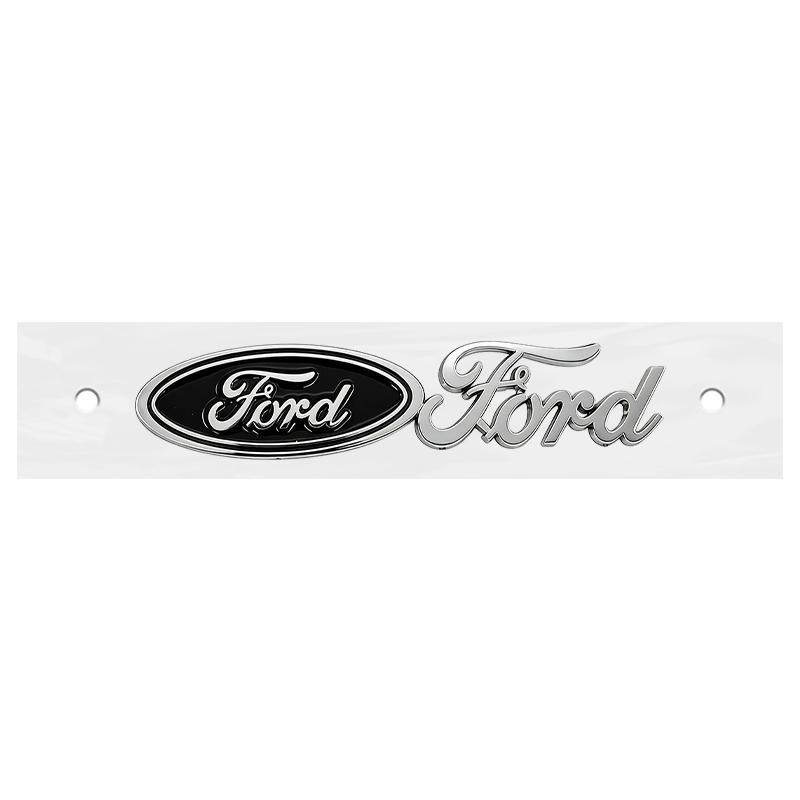 hrkqj5 Car Rear Trunk Letter ABS Stickers Auto Body Emblem Decal For Ford Focus Mondeo Edge Ecosport Ranger Fiesta Fusion Kuga Mustang