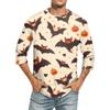 Men's Solid Color Round Neck Three Quarter Sleeve Top T-shirt