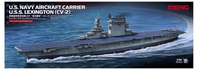 Meng Model Авианосец ВМС США Лексингтон Пластиковая Модель 1/700 CV-2 Предварительно Окрашенный MENPS-002