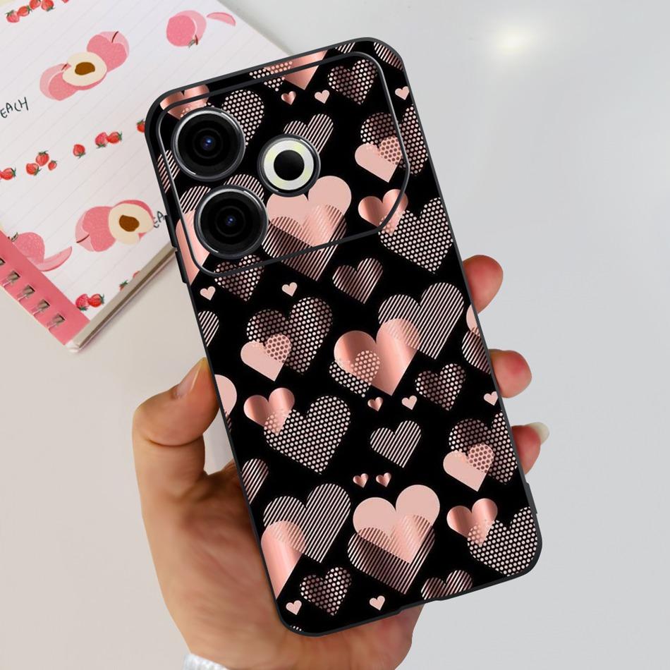 Чехол для телефона Tecno Pova 6 Neo Pova6 Neo 4G 2024 Элегантный принт Мягкий силикон ТПУ Чехлы