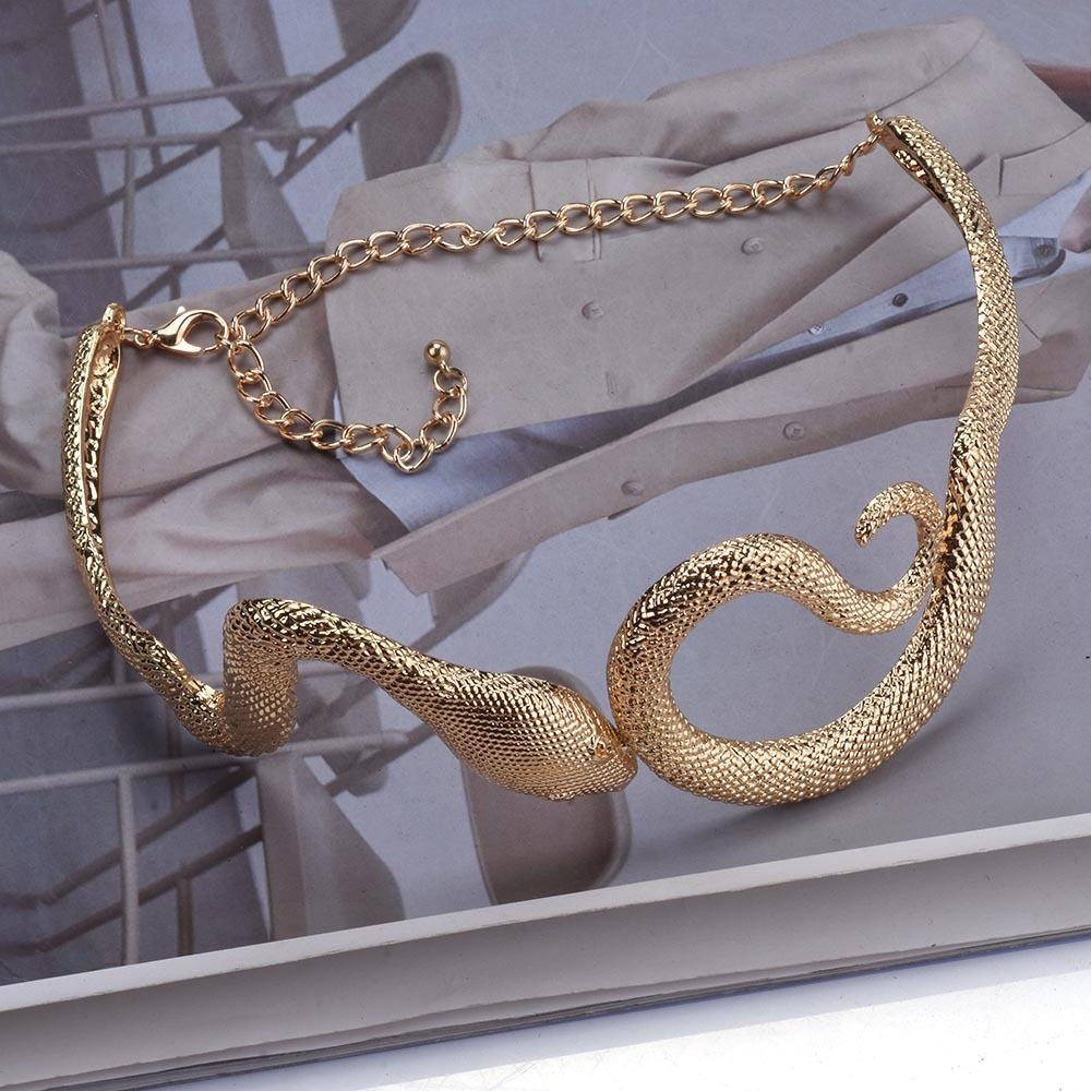 Alloy Animal Shape Snake Necklace Female Retro Simple Hip Hop Necklace
