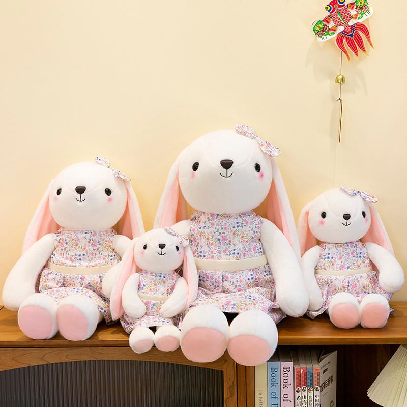 Милая юбка Цветочный кролик Плюшевая игрушка Подарок на день рождения Детская кукла для сна
