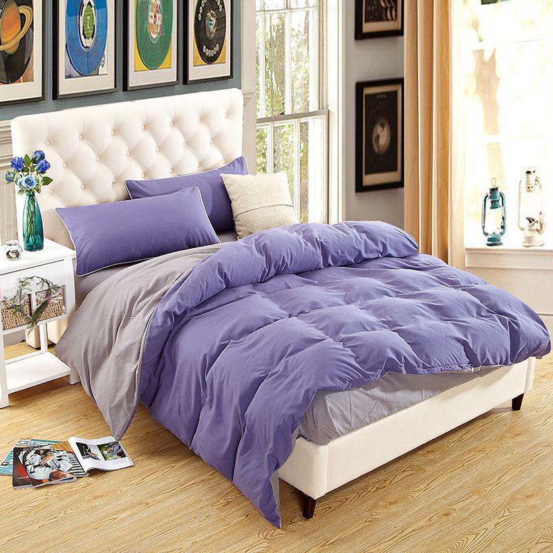 Роскошный однотонный пододеяльник, размер твин, квин, кинг, однотонный комплект постельного белья