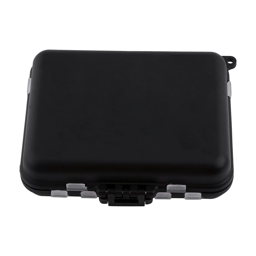 Black 26 Individual Compartments Portable Fishing Baits Durable Plastic Storage Box