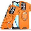 Для Tecno Pop 10 Чехол Tecno Pop 10 4G Обложка Магнитное Кольцо Бронированный Слайдер для Камеры Чехол с Поддержкой Magsafe Беспроводной Зарядки