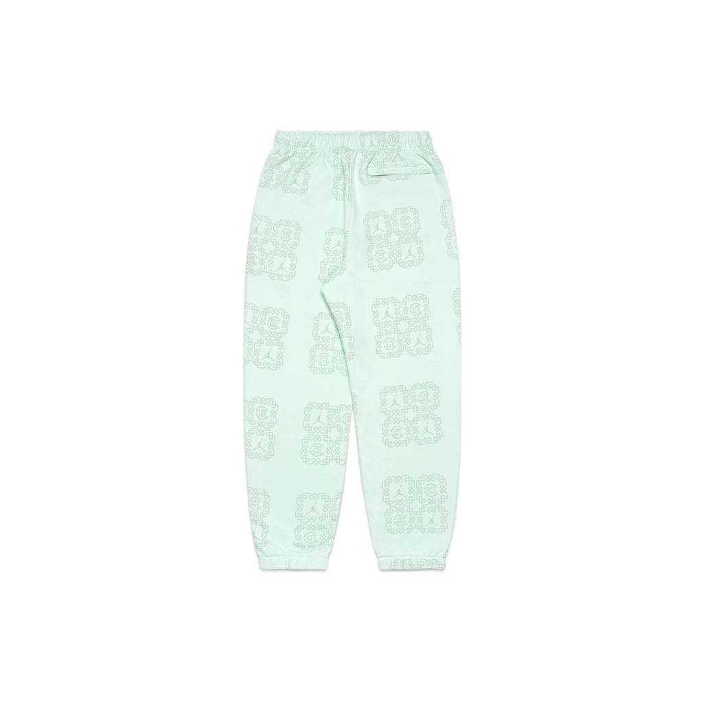 Jordan Clot Co-Branded Chinese Jade Yupei Logo Print Drawstring Joggers For Fall Men Bottoms Light-Green DO0010-394