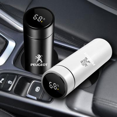 Умная термобутылка для автомобиля с дисплеем температуры, кофейная кружка для 308 408 508 RCZ 208 3008 2008 206 207 108 406 407 408 206 207 208 306 307