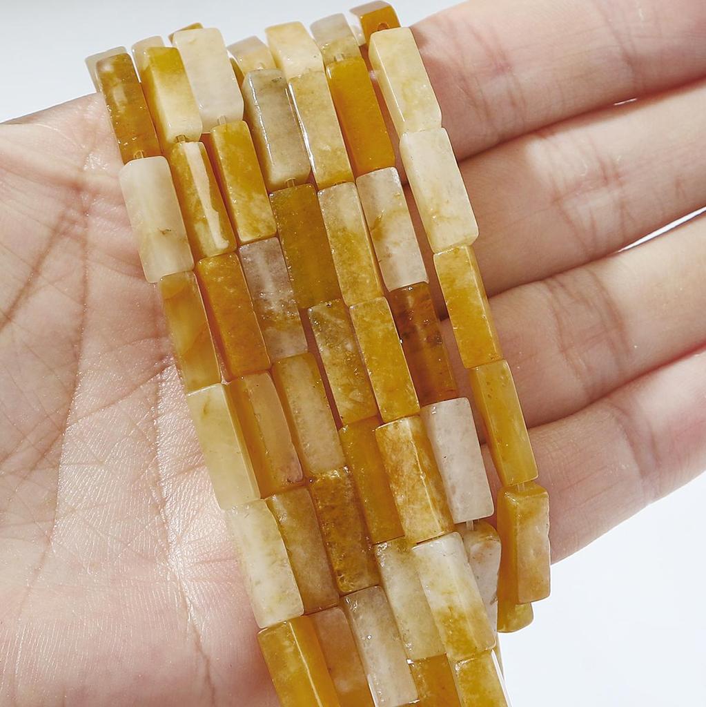 30 шт. Бусины из натурального камня, квадратные бусины-трубочки, агат, тигровый глаз, аметист, разделительные бусины для изготовления украшений, DIY браслет, ожерелье, серьги (40см)