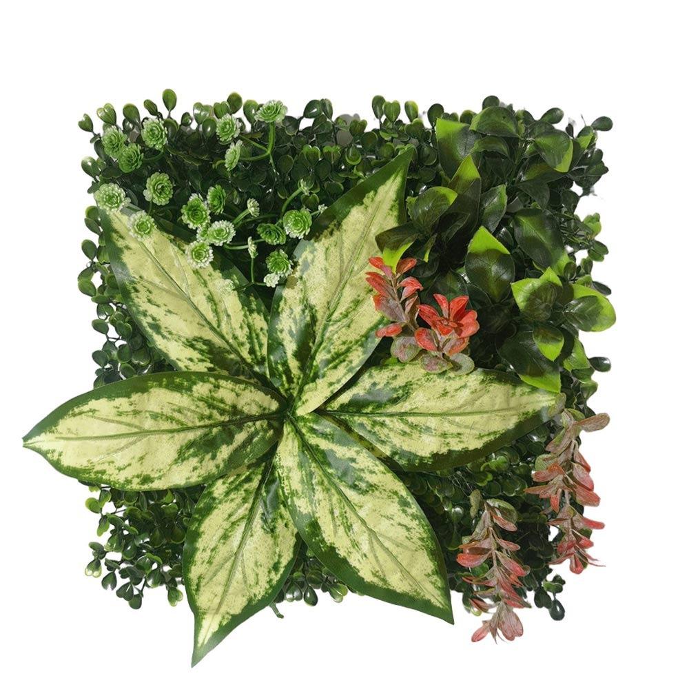 25*25cm Simulation Turf Sheet Green Fake Green Grass Mat Garden Grass Wall Home Decoration