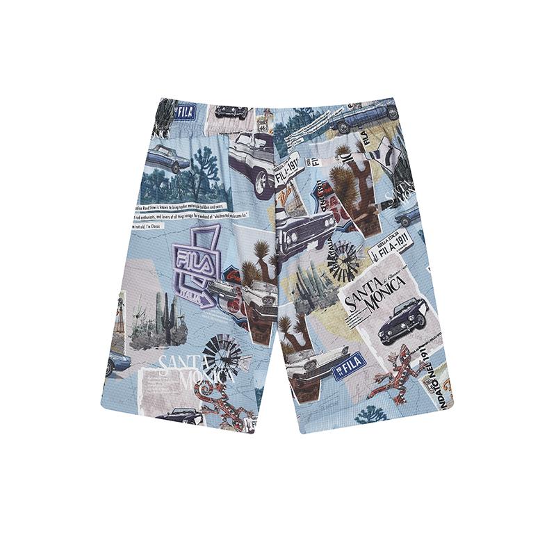 FILA Casual Shorts Men's All Over Print Thin F11M428804FZA