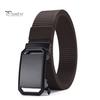 Мужской ремень с автоматической пряжкой, регулируемая длина, удобный холщовый пояс для тренировок на открытом воздухе, аксессуары для экипировки