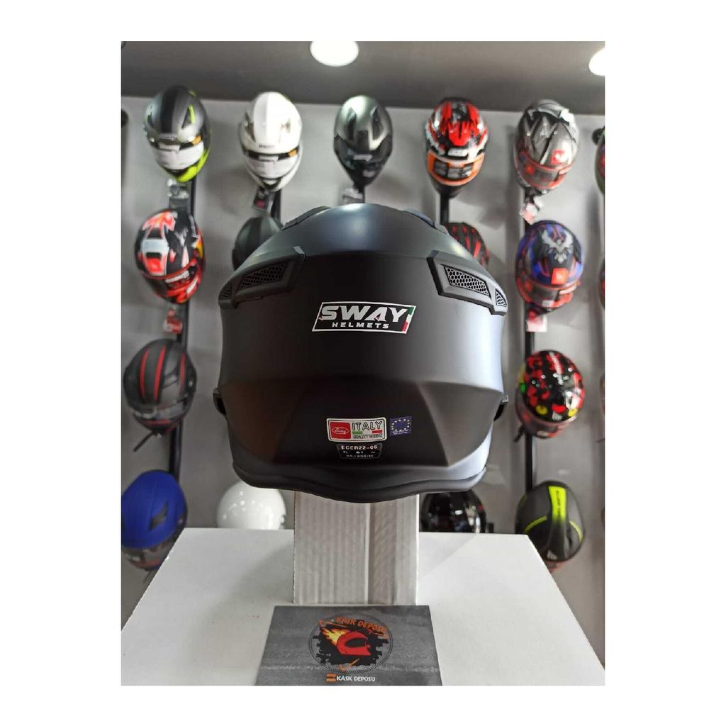 Sw 730 Tokyo Матовый черный модульный подбородочный шлем